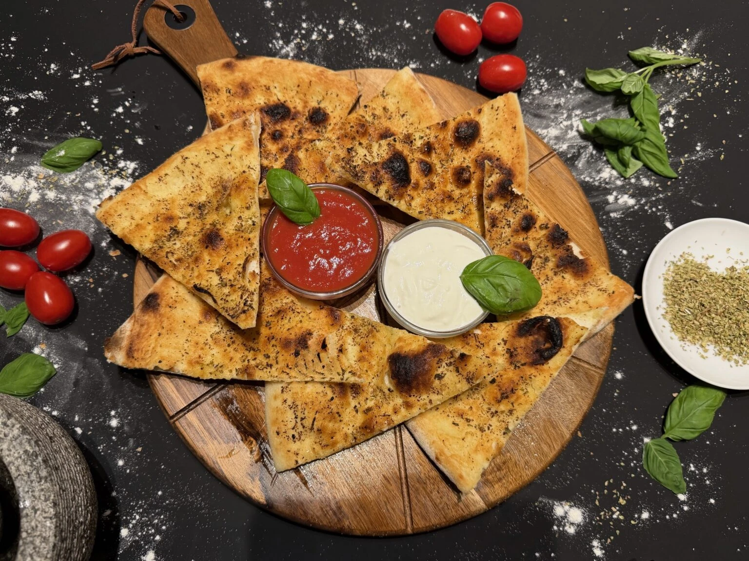 Up and Down Pizzéria - Előétel Focaccia