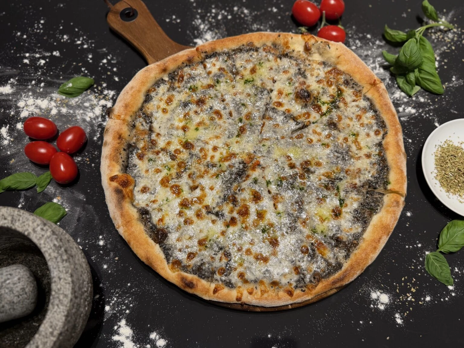 Up and Down Bar & Pizza - Tartuffo frissen sült olasz pizza